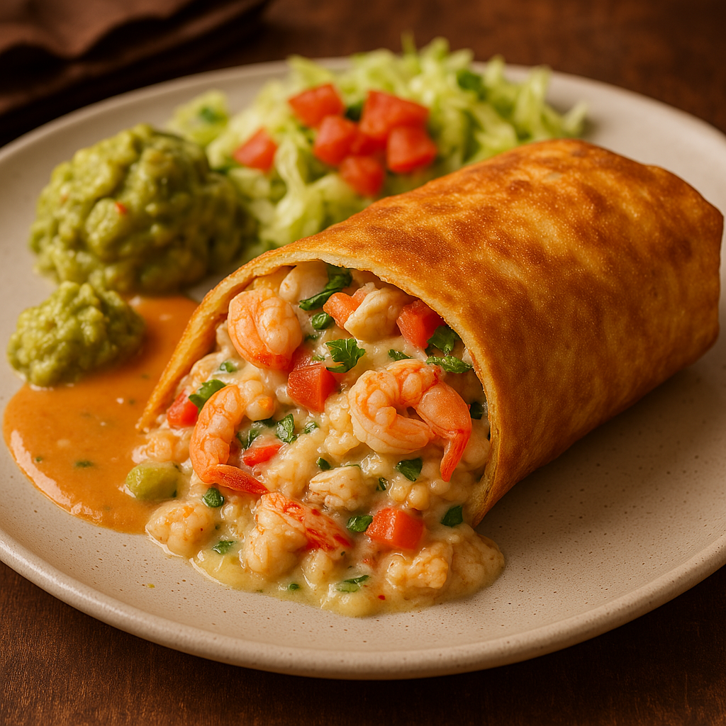 Seafood Chimichanga Recipe - seafood